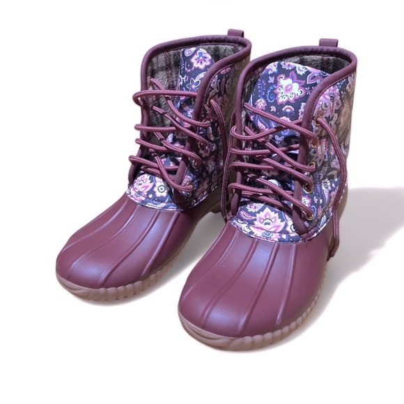 Simply Southern RAIN BOOTS LACE UP - BLOOM - Picture 3 of 4